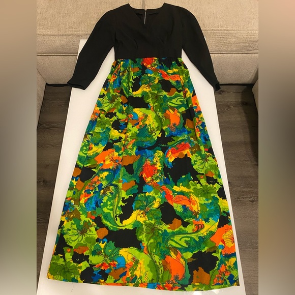 vintage multicolor dress - Picture 3 of 7